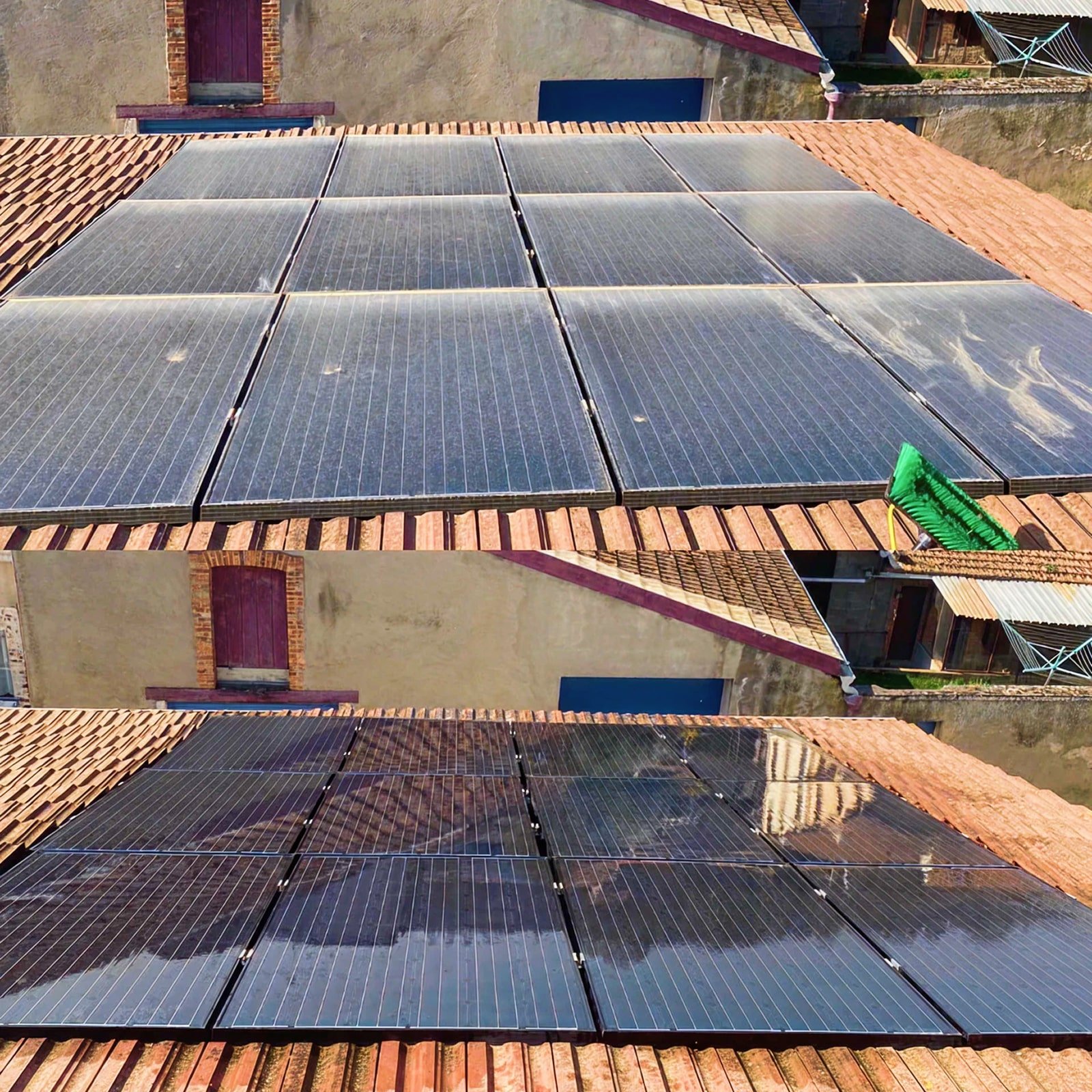 Panneaux solaires nettoyés - Refreshome